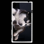 Coque Sony Xperia T3 Chiot Husky de Sibérie