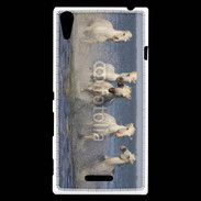 Coque Sony Xperia T3 Chevaux de Camargue 1