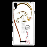Coque Sony Xperia T3 Illustration cheval 5