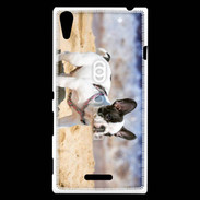 Coque Sony Xperia T3 Bulldog français nain