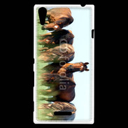 Coque Sony Xperia T3 Groupe de chevaux
