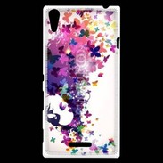 Coque Sony Xperia T3 Cheveux de papillons