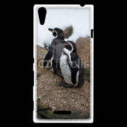 Coque Sony Xperia T3 2 pingouins