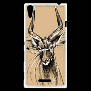 Coque Sony Xperia T3 Antilope mâle en dessin