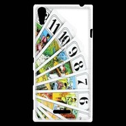 Coque Sony Xperia T3 Cartes de tarot sur fond blanc