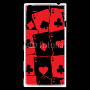 Coque Sony Xperia T3 Cartes rouges et noires 5