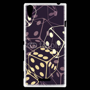 Coque Sony Xperia T3 Illustration de dés noirs