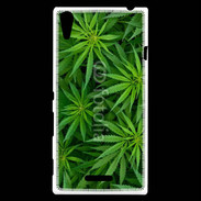 Coque Sony Xperia T3 Feuilles de marijuana