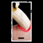 Coque Sony Xperia T3 Manger une banane