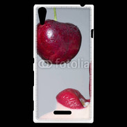 Coque Sony Xperia T3 Cerise et bouche 3