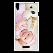 Coque Sony Xperia T3 Sourire de bébé en rose
