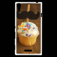 Coque Sony Xperia T3 Cupcake moustache