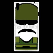 Coque Sony Xperia T3 Moustache militaire
