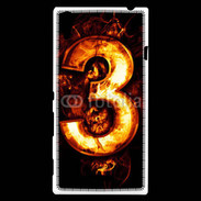 Coque Sony Xperia T3 Trois en feu