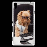 Coque Sony Xperia T3 Chien informaticien