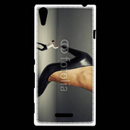 Coque Sony Xperia T3 Homme sous escarpin