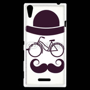 Coque Sony Xperia T3 Moustache vélo 10