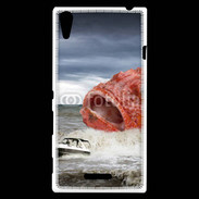 Coque Sony Xperia T3 Enorme poisson chassant bateau de pêcheurs
