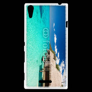 Coque Sony Xperia T3 Bungalow sur mer tropicale