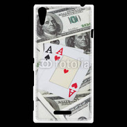 Coque Sony Xperia T3 Paire d'as au poker 2