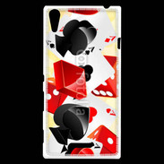 Coque Sony Xperia T3 Carte et dés en folie