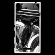 Coque Sony Xperia T3 Moto et chrome