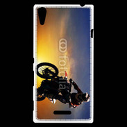 Coque Sony Xperia T3 Motocross et soleil