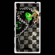 Coque Sony Xperia T3 Femme sexy moto 4