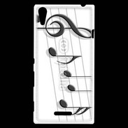 Coque Sony Xperia T3 Portée de notes