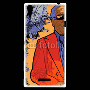 Coque Sony Xperia T3 Joueur de Saxophone