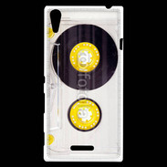 Coque Sony Xperia T3 Cassette audio transparente 1