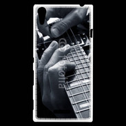 Coque Sony Xperia T3 Musicien de blues à la guitare