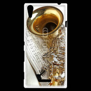 Coque Sony Xperia T3 Saxophone et partitions 16