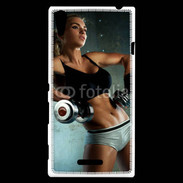 Coque Sony Xperia T3 Musculation féminine