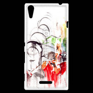 Coque Sony Xperia T3 Illustration de cycliste 2