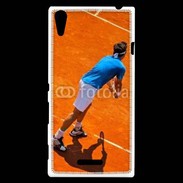 Coque Sony Xperia T3 Match de tennis sur terre battue