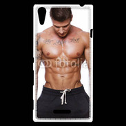 Coque Sony Xperia T3 Brun musclé 1