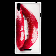 Coque Sony Xperia T3 Bouche sexy gloss rouge