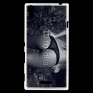 Coque Sony Xperia T3 Belle fesse en noir et blanc 15
