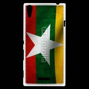 Coque Sony Xperia T3 Drapeau Birmanie