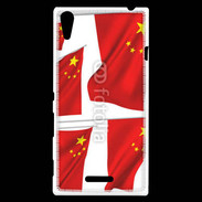 Coque Sony Xperia T3 drapeau Chinois