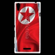 Coque Sony Xperia T3 Drapeau Corée du Nord