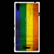 Coque Sony Xperia T3 Drapeau gay vintage