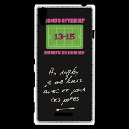 Coque Sony Xperia T3 Les potes Bonus offensif-défensif Noir