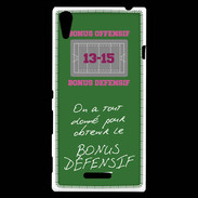 Coque Sony Xperia T3 Obtenir le Bonus offensif-défensif Vert