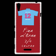 Coque Sony Xperia T3 3/4 centre G Bonus offensif-défensif Rouge 2