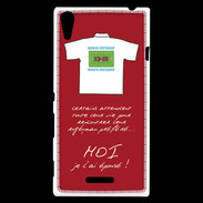 Coque Sony Xperia T3 Moi je l'ai épousé Bonus offensif-défensif Rouge