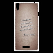 Coque Sony Xperia T3 Les Folies Rouge Citation Oscar Wilde