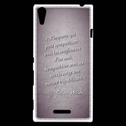 Coque Sony Xperia T3 Sympathiser Violet Citation Oscar Wilde