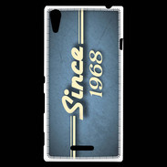Coque Sony Xperia T3 Since 1968 Bleu